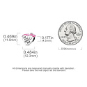 Charm Sterling Silber 925 Haus-Herz Dies ist unser glücklicher Ort, Herzperle für Familienarmband
