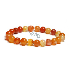 Achat orange Armband elastisch Naturstein, Kugel 8 mm / 16 - 17 cm Achat orange Armband elastisch Naturstein, Kugel 8 mm / 16 - 17 cm