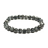 Larvikite Armband elastisch Naturstein, Kugel 6 mm / 16 - 17 cm