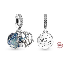 Sterling Silber 925 Harry Potter - Snape's Gönner in Form eines Seils, 2in1 Anhänger Armband Sterling Silber 925 Harry Potter - Snape's Gönner in Form eines Seils, 2in1 Anhänger Armband