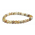 Achat feurig matt natur gelb Armband elastisch Naturstein, Kugel 6 mm / 16 - 17 cm
