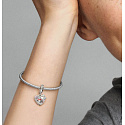 Sterling Silber 925 Disney Winnie the Pooh und Ferkel - Es kommt nicht darauf an, was wir haben, sondern wen wir haben, 2in1 Herz-Anhänger für Armband