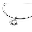Sterling Silber 925 Pfotenabdrücke auf meinem Herzen, 2in1 Herz-Anhänger an Haustier-Armband