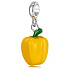 Charm Sterling Silber 925 Paprika gelb, Anhänger für Lebensmittelarmband
