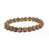 Auralit 23 natur Armband elastischer Naturstein, Kugel 7,4 - 8 mm / 16 - 17 cm, einer der mächtigsten Steine auf der Paneta
