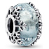 Charme Sterling Silber 925 Winter blau Schneeflocke Perle Armband Weihnachten