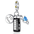 Charme Sterling Silber 925 Piano - Tasten 3in1, Anhänger am Armband Interessen
