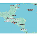 Charm Sterlingsilber 925 El Salvador Flagge - schwingende Karte, Anhänger für Reise-Armband