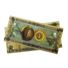 Talisman Gold Kunststoff-Banknote 100 Bitcoin