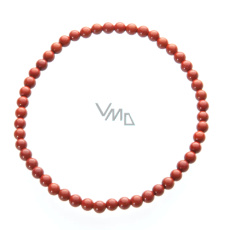Jaspis rot Armband elastisch Naturstein, Kugel 4 mm / 19 cm, Vollpflege Stein Jaspis rot Armband elastisch Naturstein, Kugel 4 mm / 19 cm, Vollpflege Stein