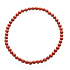 Jaspis rot Armband elastisch Naturstein, Kugel 4 mm / 19 cm, Vollpflege Stein