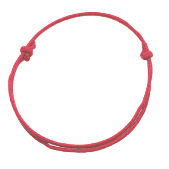 Kabbala-Armband rot verstellbar