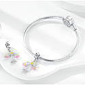 Sterling Silber 925 Luminous - Sternzeichen Waage, Armband-Anhänger