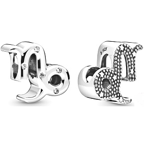 Charm Sterling Silber 925 Sternzeichen Sparkling Capricorn, Perle für Armband
