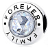 Charme Sterling Silber 925 Familie für immer, Perle auf Armband Familie