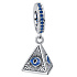 Charms Sterling Silber 925 Ägypten Pyramide - alles sehendes Auge, Reise Armband Anhänger
