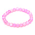 Opalit rosa matt Armband elastisch, Kunststeinkugel 6 mm / 16 cm, für Kinder, Wunsch- und Hoffnungsstein