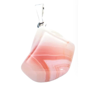 Achát růžový Botswana Troml přívěsek, přírodní kámen, M cca 3 cm, 1 kus, kámen stability Achát růžový Botswana Troml přívěsek, přírodní kámen, M cca 3 cm, 1 kus, kámen stability