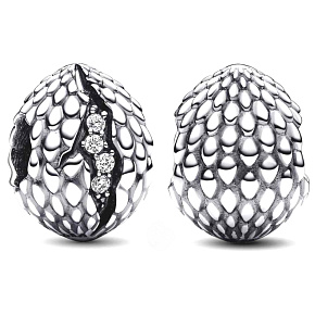 Charm Sterling Silber 925 Game of Thrones Glittering Dragon Egg, Armband Perle, Film