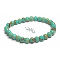 Tyrkenit grün-blau Armband elastische Perle 6 mm / 16-17 cm, Stein der jungen Menschen, auf der Suche nach einem Lebensziel Tyrkenit grün-blau Armband elastische Perle 6 mm / 16-17 cm, Stein der jungen Menschen, auf der Suche nach einem Lebensziel