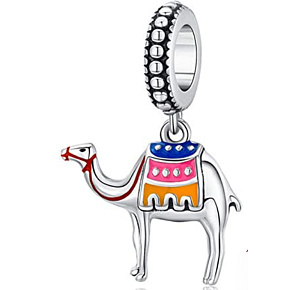 Sterling Silber 925 Camel, Reise-Armband-Anhänger
