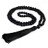 108 Mala Onyx Halskette Meditationsschmuck, Naturstein, geknotete Quaste, Perle 8 mm