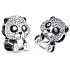Sterling Silber 925 Niedlicher Pandabär, Perle am Tierarmband