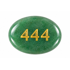 Wunschstein 444 aus natürlichem grünem Aventurin 35 × 45 mm – Glück, Wohlstand und Schutz