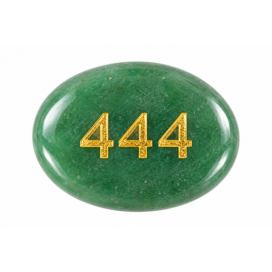 Wunschstein 444 aus natürlichem grünem Aventurin 35 × 45 mm – Glück, Wohlstand und Schutz