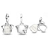 Charm Sterlingsilber 925 Hund - mein Hündchen - mein bester Freund, 2-in-1 Anhänger für Haustierarmband