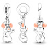 Charms Sterling Silber 925 Disney Remy Ratte, Armband Anhänger