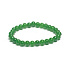 Jade Taiwan Armband elastisch Naturstein, Kugel 6 mm / 16-17 cm, Stein des Friedens