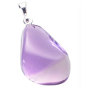 Amethyst Brasilien Tumbler Anhänger Naturstein, 2,2-3 cm, 1 Stück, AAA Qualität, Stein der Könige und Bischöfe