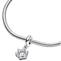 Charms Sterling Silber 925 Sparkly Pfote, Haustier Armband Anhänger