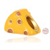 Charms Sterling Silber 925 Emmentaler - gestanzter Käse, Perle für Armband, Essen und Trinken
