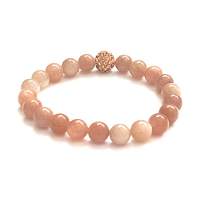 Sunstone Armband elastisch Naturstein, Perle 8 mm / 16-17 cm, verbirgt die Kraft der Sonne und Feuer Sunstone Armband elastisch Naturstein, Perle 8 mm / 16-17 cm, verbirgt die Kraft der Sonne und Feuer