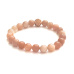 Sunstone Armband elastisch Naturstein, Perle 8 mm / 16-17 cm, verbirgt die Kraft der Sonne und Feuer