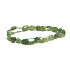 Jade getrommeltes Armband aus Naturstein 6 - 8 mm / 16 - 17 cm, Stein des Friedens