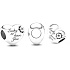 Charme Sterling Silber 925 Herz, Mutter, Klee, Perle auf Armband Familie
