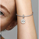 Charm Sterling Silber 925 Freunde sind die Familie, die Sie wählen, Freundschaftsarmband Anhänger