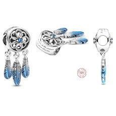 Sterling Silber 925 Dreamcatcher, Armreif Anhänger Symbol