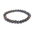 Bronzit-Armband elastischer Naturstein, Kugel 6 mm / 16 - 17 cm, hochschützender Stein