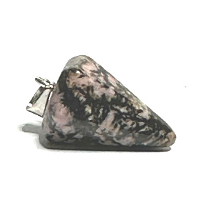 Rhodonit Pendel Naturstein 2,2 cm, Stein der Vergebung