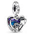 Charms Sterling Silber 925 Disney Pixar Wall-E & Eve 2in1, Film Armband Anhänger