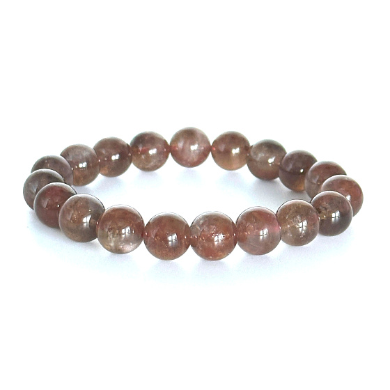 Auralit 23 natur Armband elastischer Naturstein, Kugel 10 - 11 mm / 16 - 17 cm, einer der kraftvollsten Steine der Erde