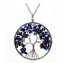 Lapislazuli Lebensbaum-Anhänger Naturheilstein, Kettenlänge: 45 + 5 cm, Stein der Harmonie