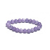 Angelit lila Armband elastisch Naturstein, Kugel 8 mm / 16 -17 cm, Friedensstein