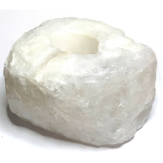 Kristall-Kerzenleuchter roh Naturstein 110 x 110 x 60 mm 1 Stück, Stein Steine