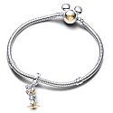 Charme Sterling Silber 925 Disney 100. jahrestag von Donald Duck, Armband-Anhänger