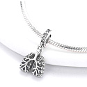 Charms Sterling Silber 925 Anatomische Biologie - Lunge Symbol für den Kontakt mit der Außenwelt, Anhänger für Armband